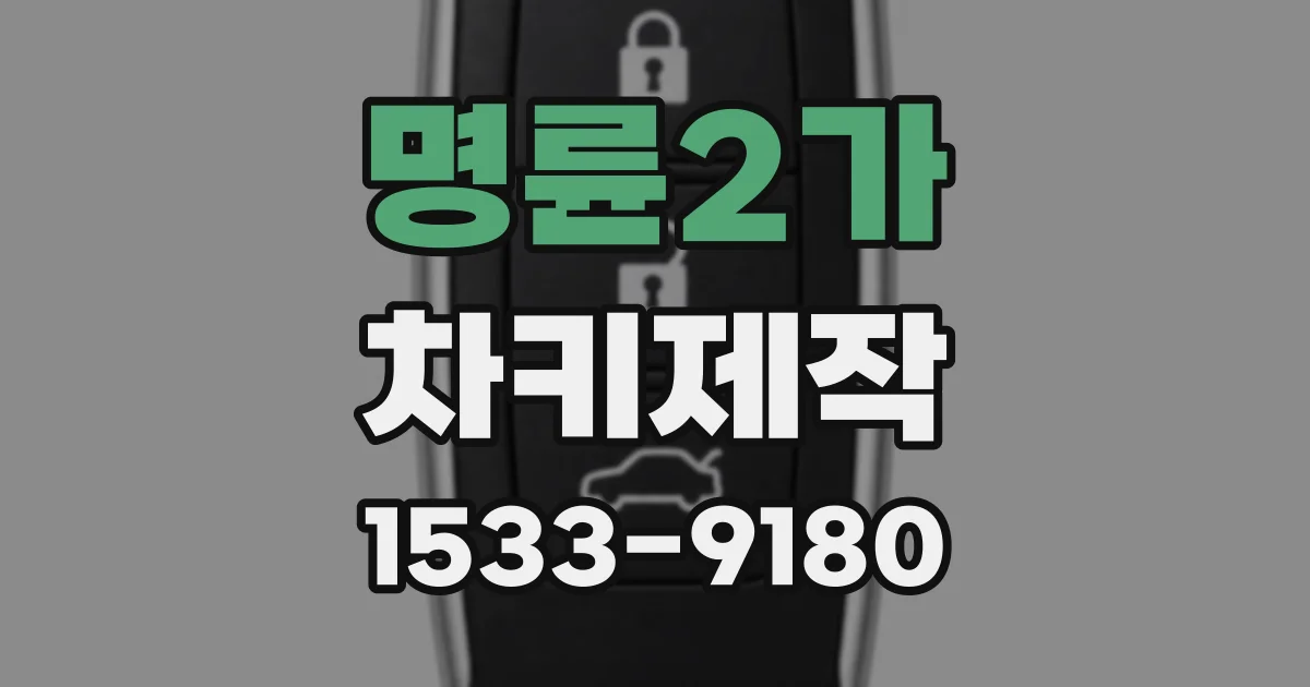 명륜2가 차키제작