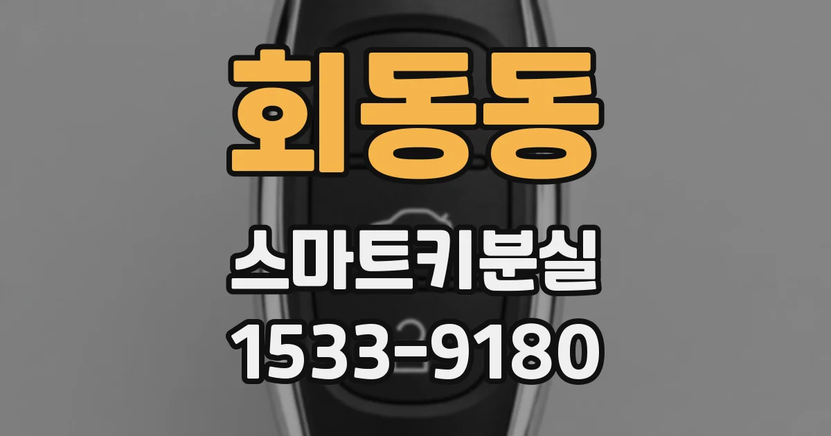 회동동 스마트키분실