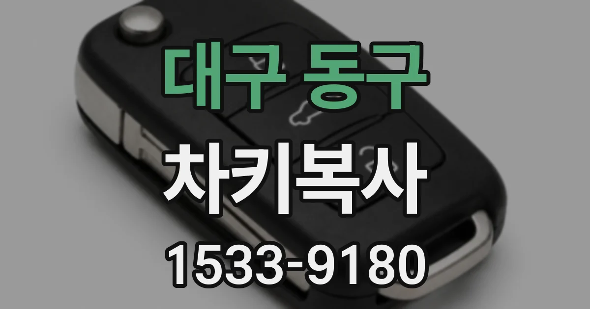 대구 동구 차키복사