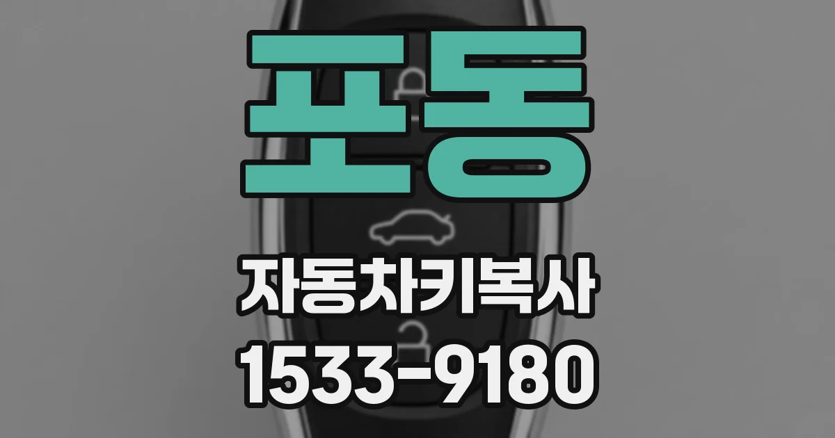 포동 자동차키복사