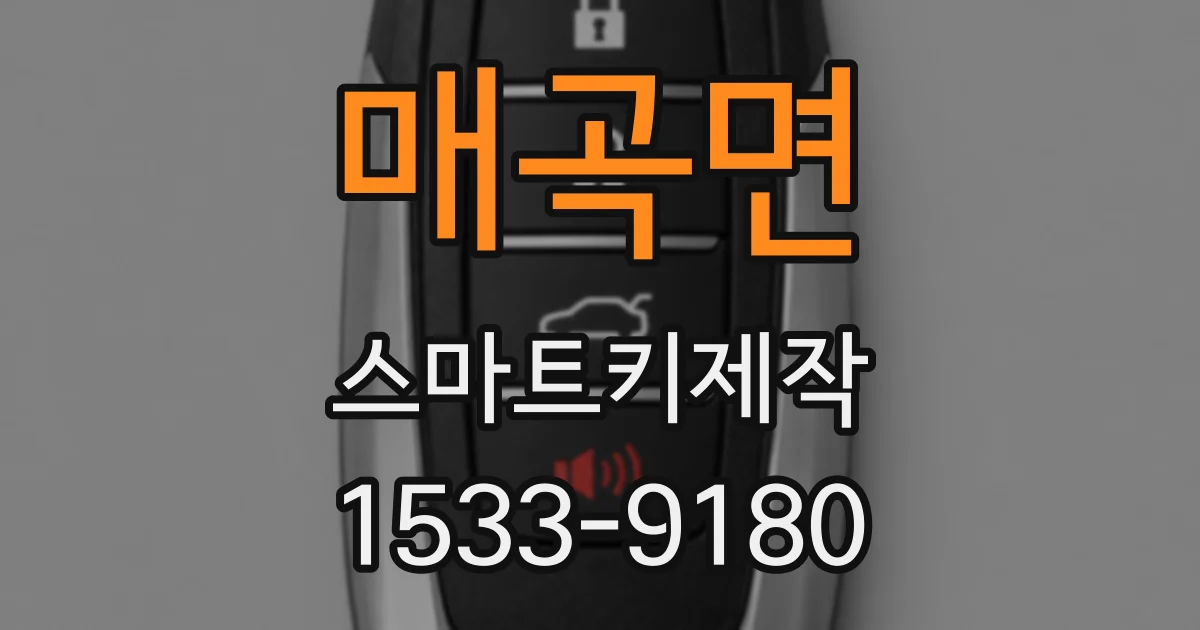 매곡면 스마트키제작