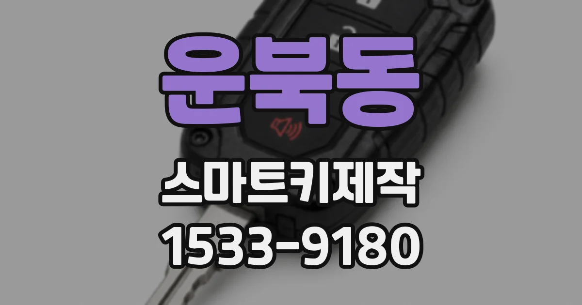 운북동 스마트키제작
