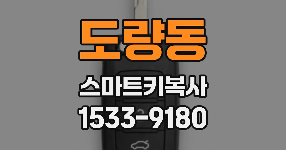 도량동 스마트키복사