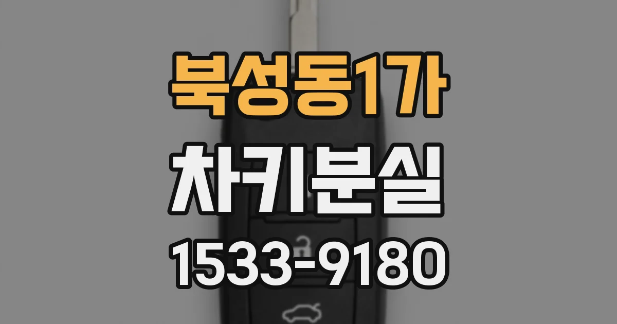 북성동1가 차키분실