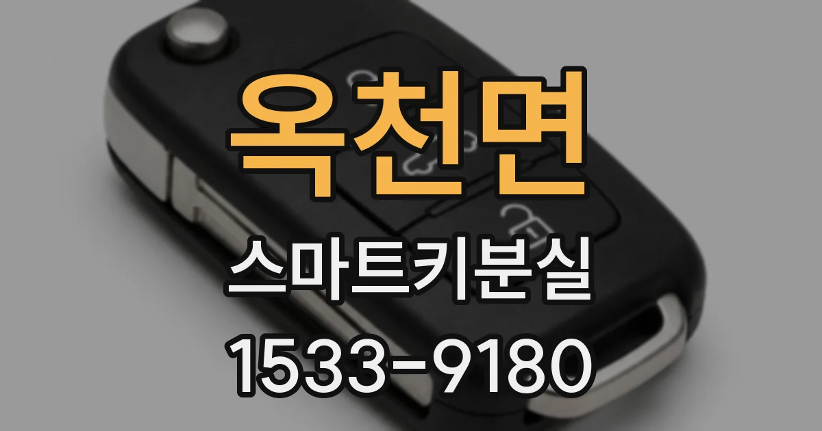 옥천면 스마트키분실