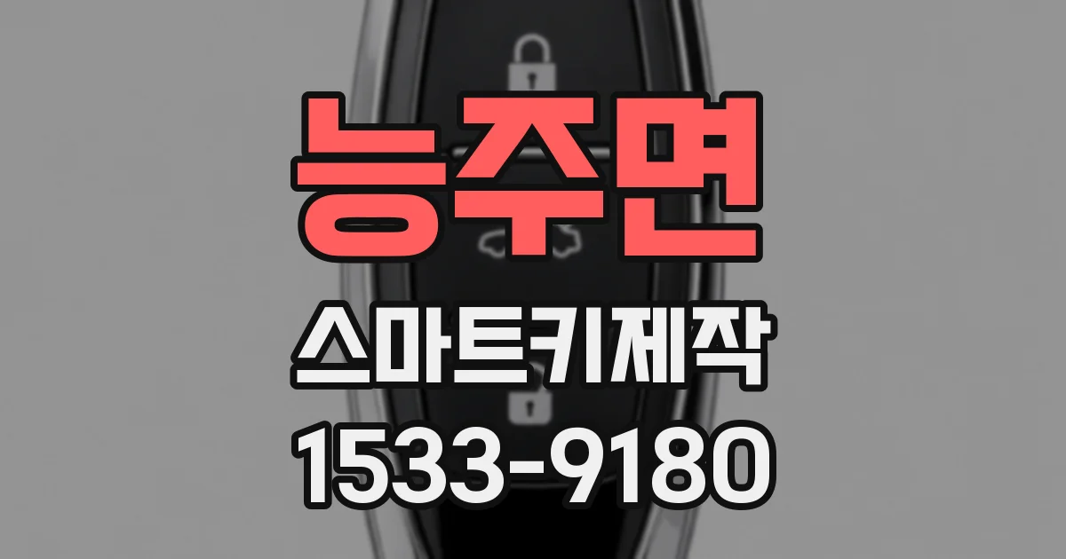 능주면 스마트키제작
