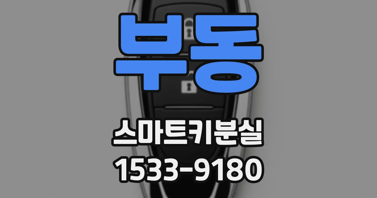 부동 스마트키분실