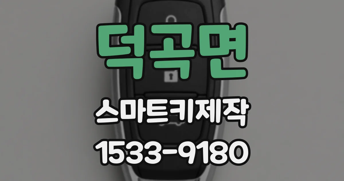덕곡면 스마트키제작