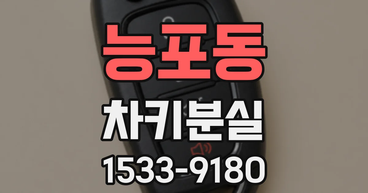 능포동 차키분실