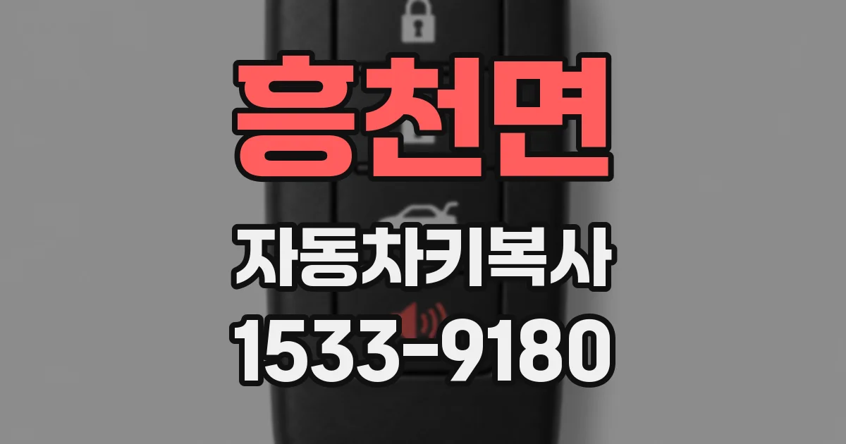 흥천면 자동차키복사