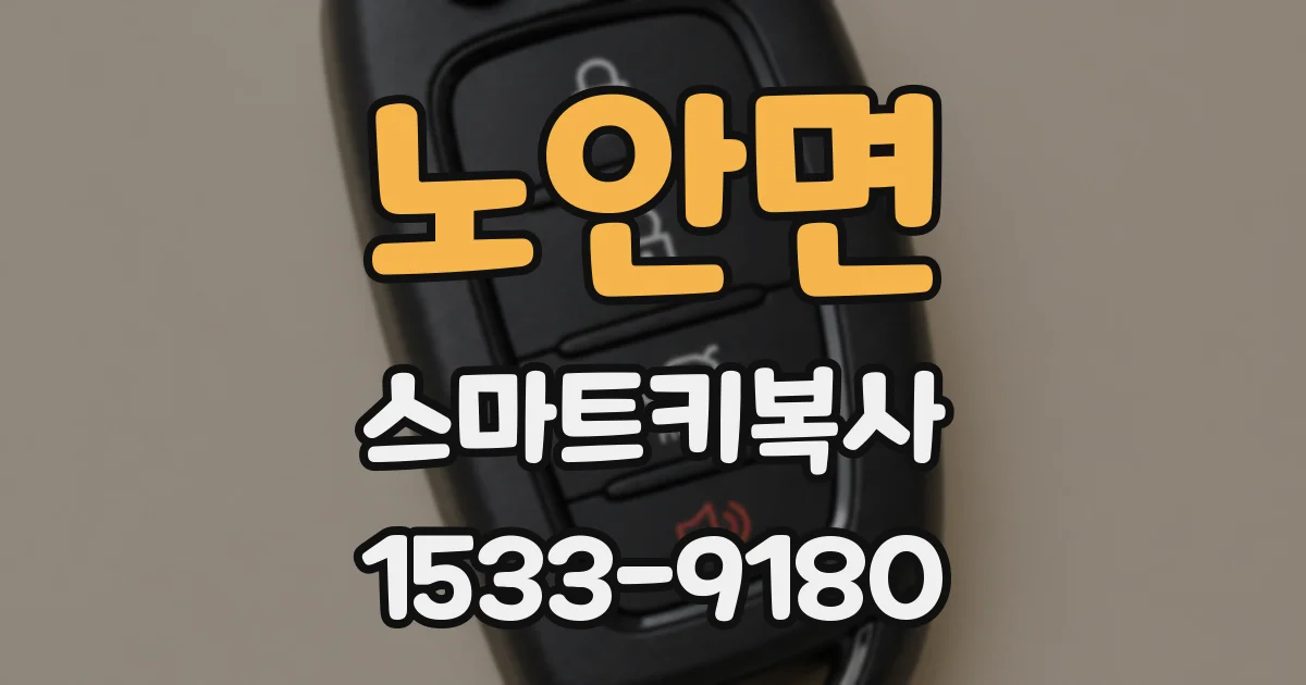 노안면 스마트키복사
