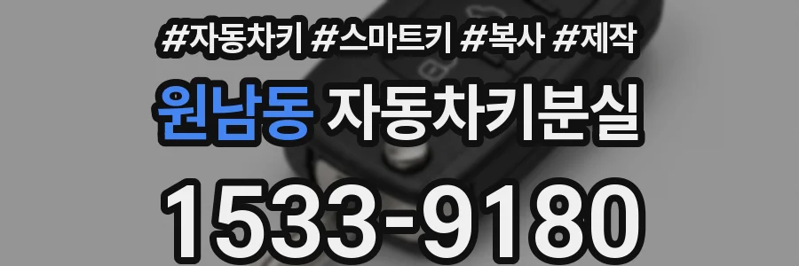 원남동 자동차키분실