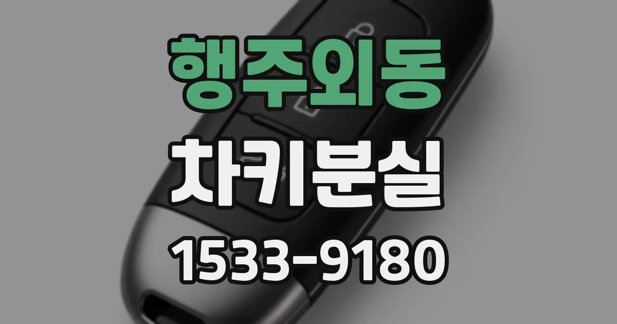 행주외동 차키분실