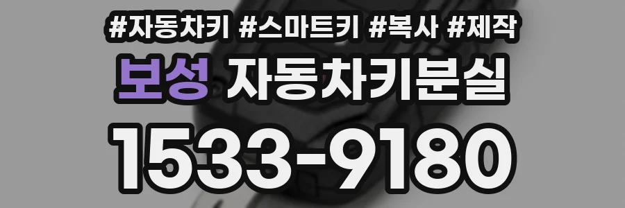 보성 자동차키분실