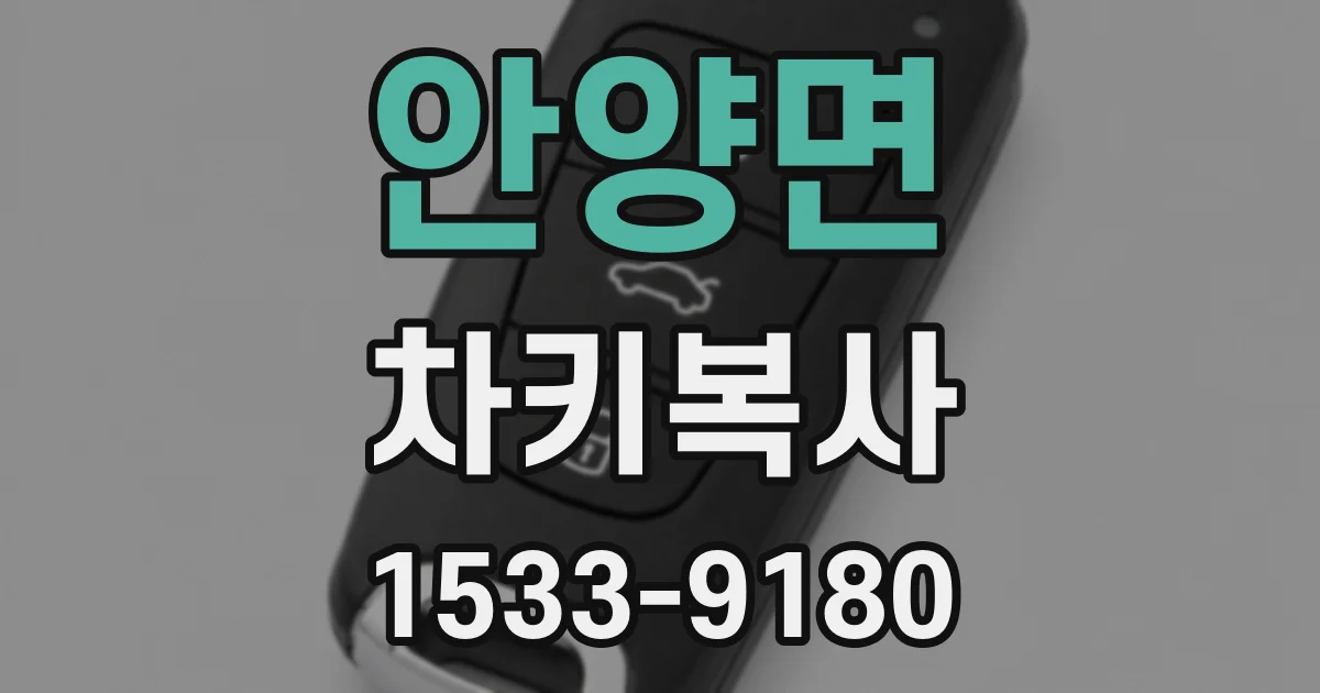 안양면 차키복사