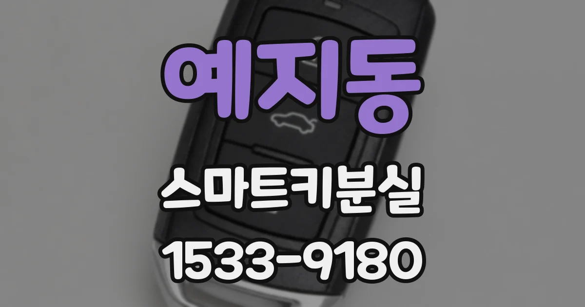 예지동 스마트키분실