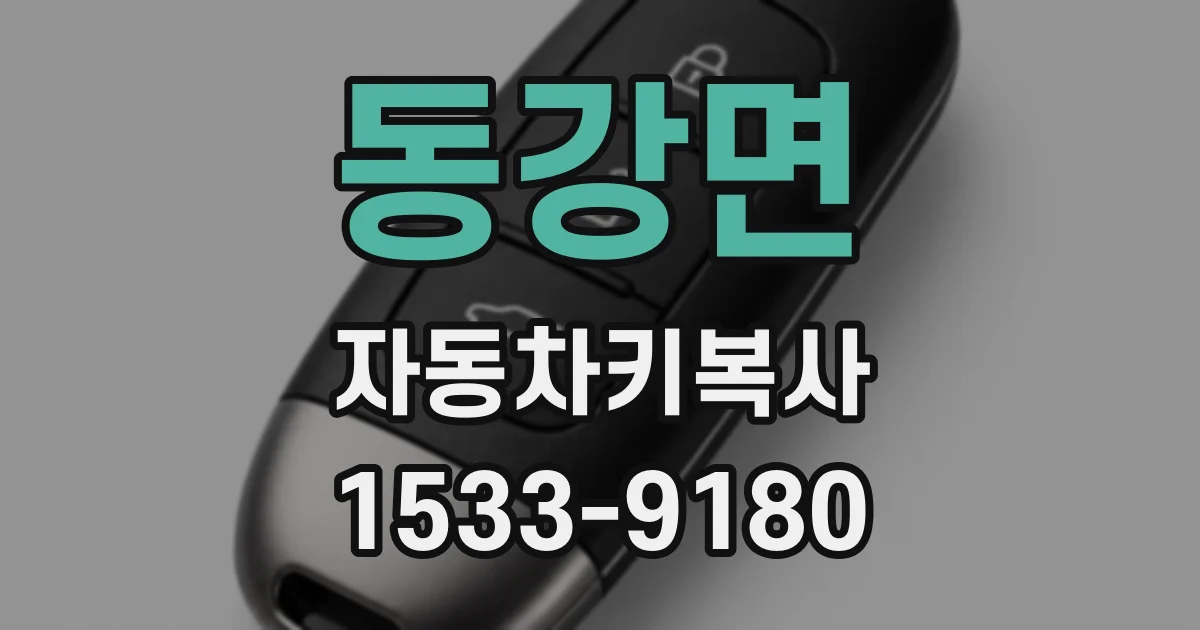 동강면 자동차키복사