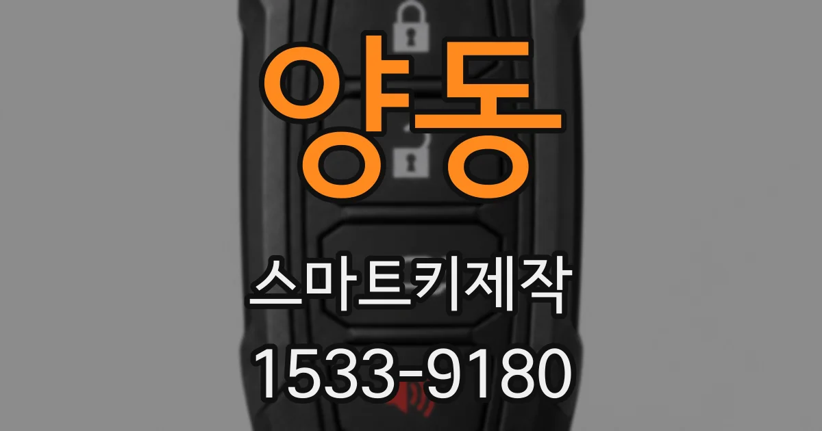 양동 스마트키제작