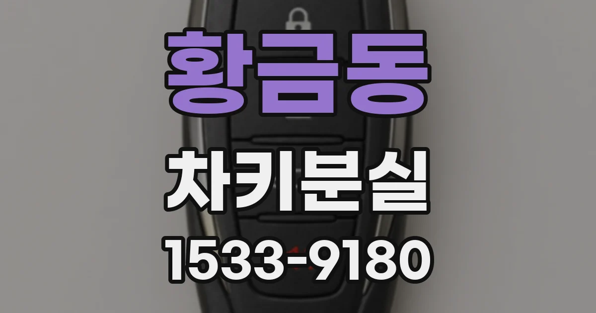 황금동 차키분실