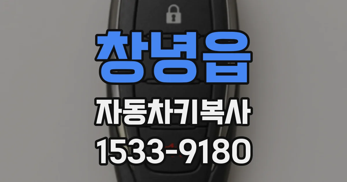 창녕읍 자동차키복사