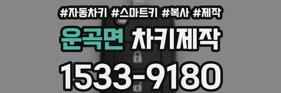 운곡면 차키제작