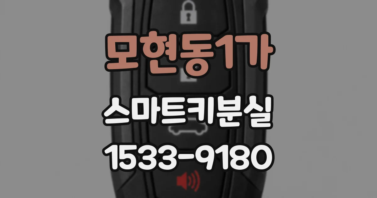 모현동1가 스마트키분실