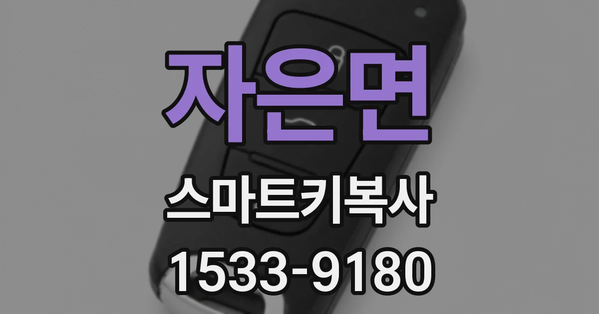 자은면 스마트키복사