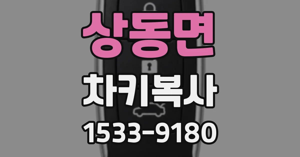 상동면 차키복사