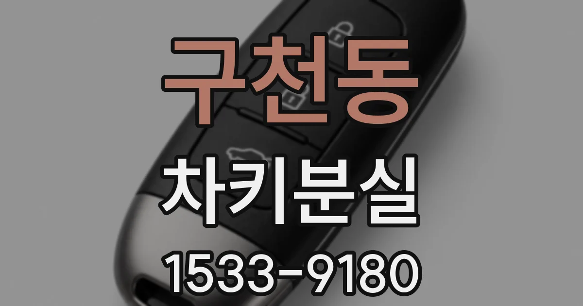 구천동 차키분실
