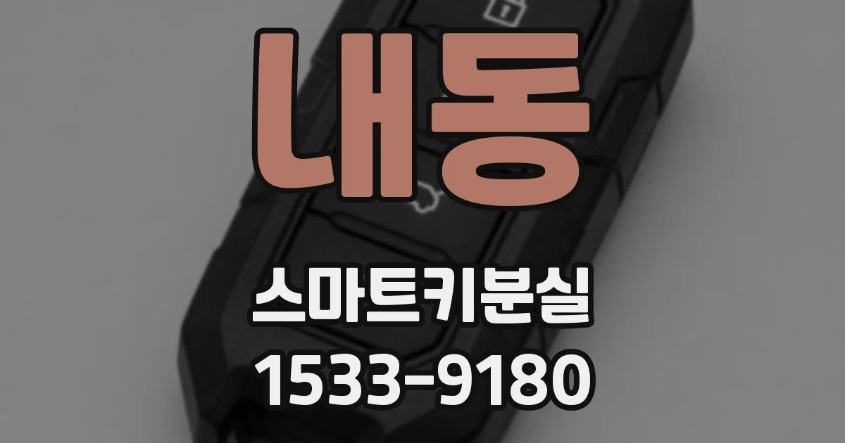 내동 스마트키분실