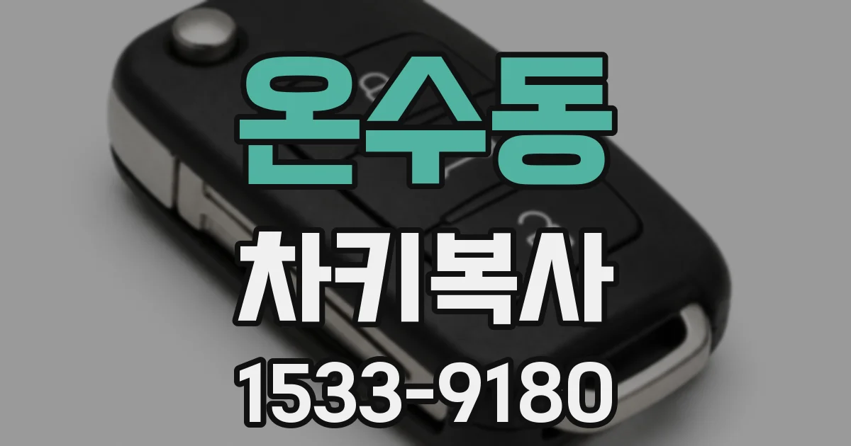 온수동 차키복사