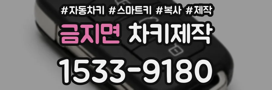 금지면 차키제작