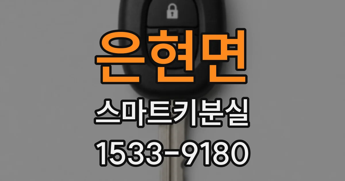 은현면 스마트키분실