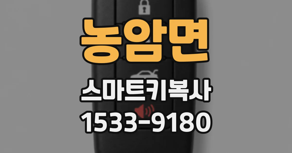 농암면 스마트키복사