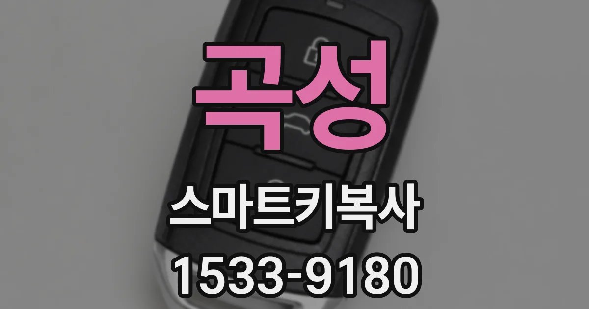 곡성 스마트키복사