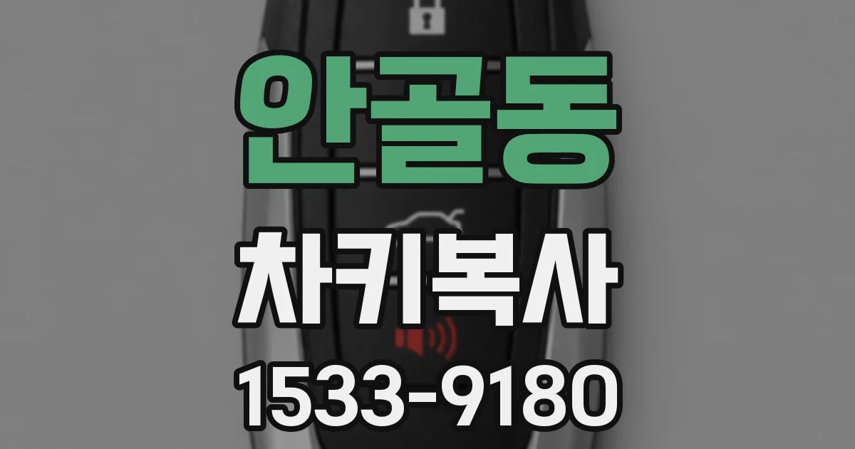 안골동 차키복사