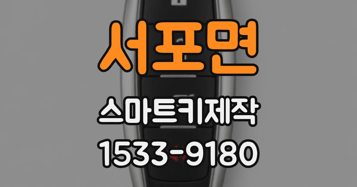 서포면 스마트키제작