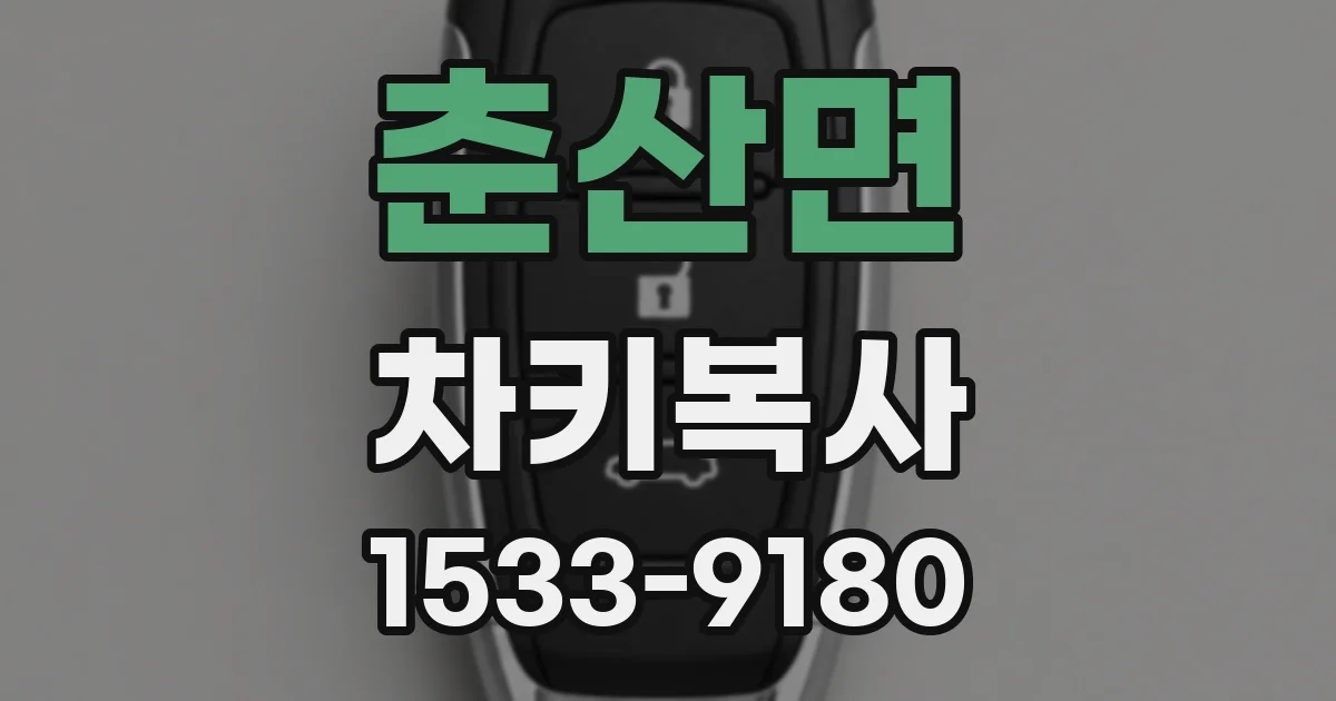 춘산면 차키복사