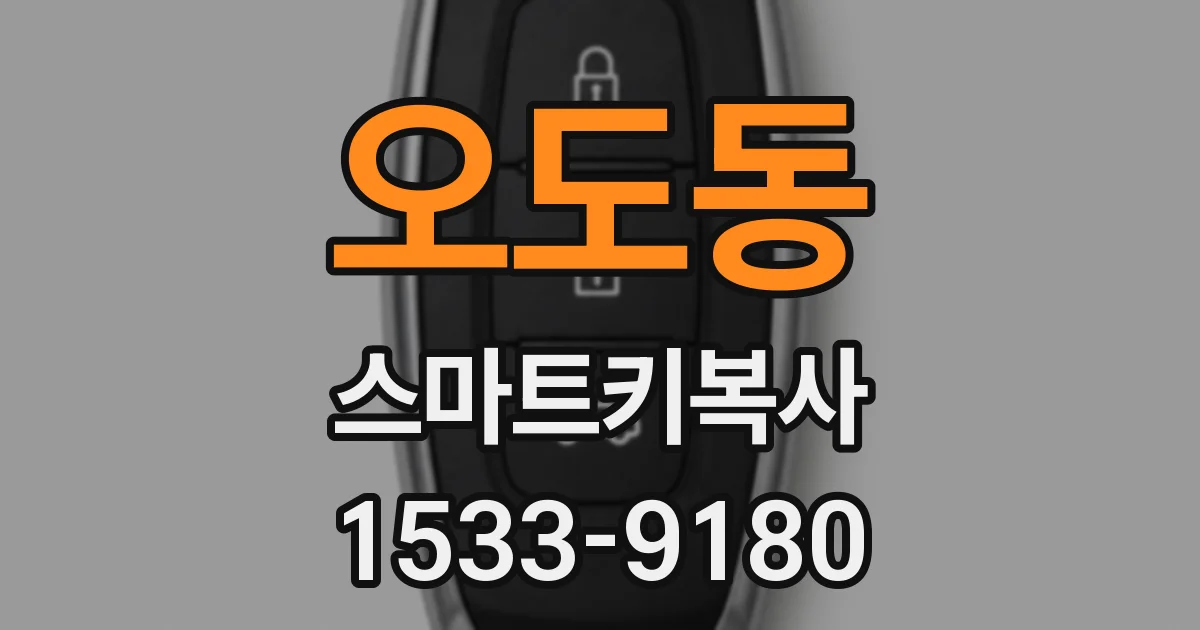 오도동 스마트키복사