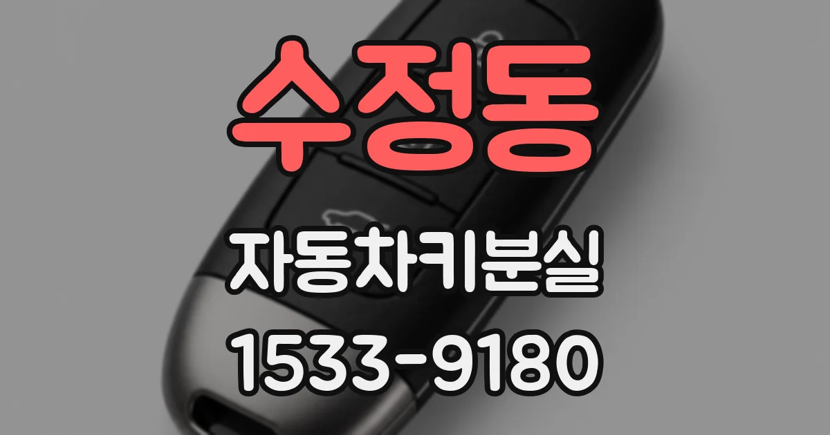 수정동 자동차키분실