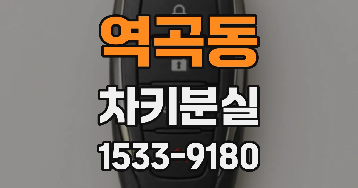역곡동 차키분실