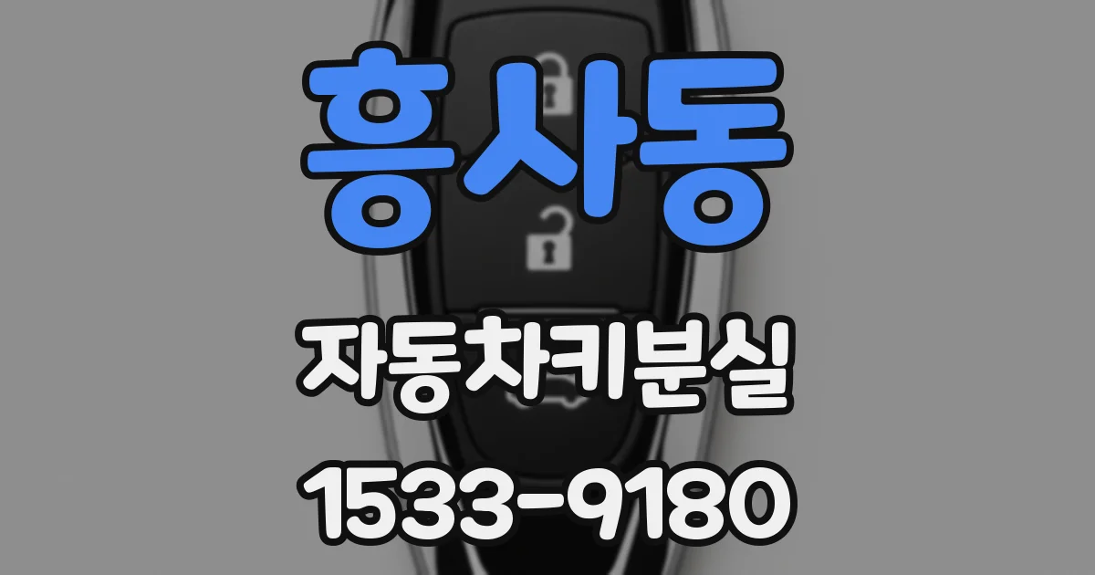 흥사동 자동차키분실