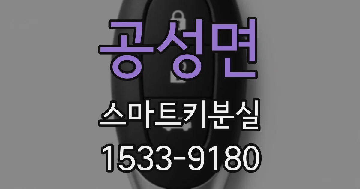 공성면 스마트키분실