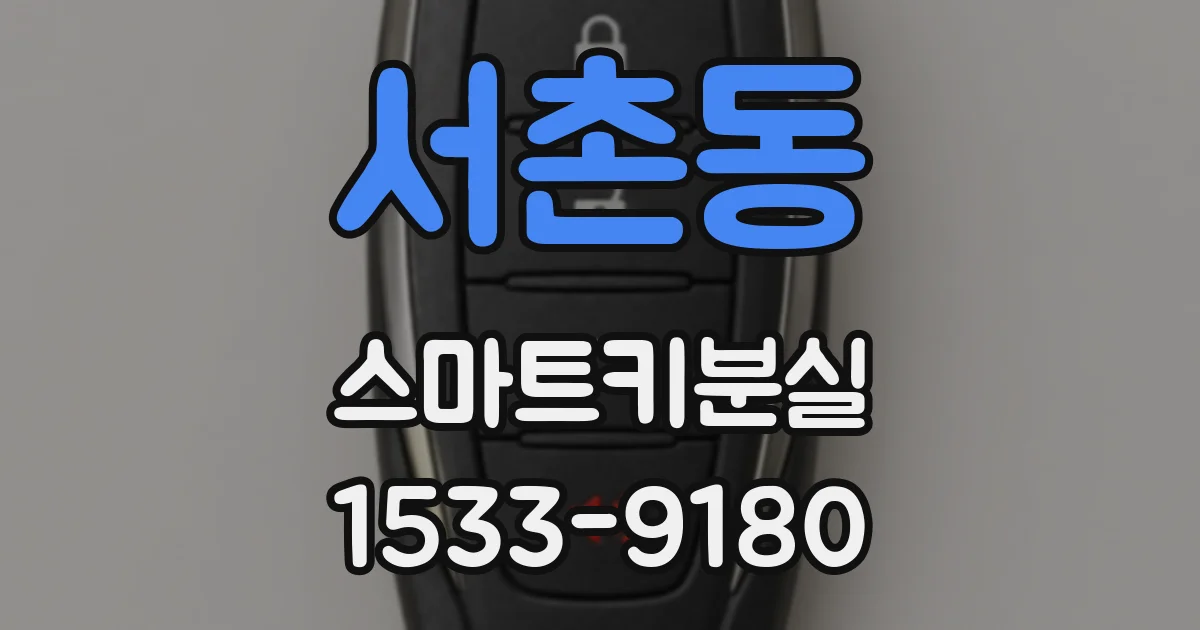 서촌동 스마트키분실