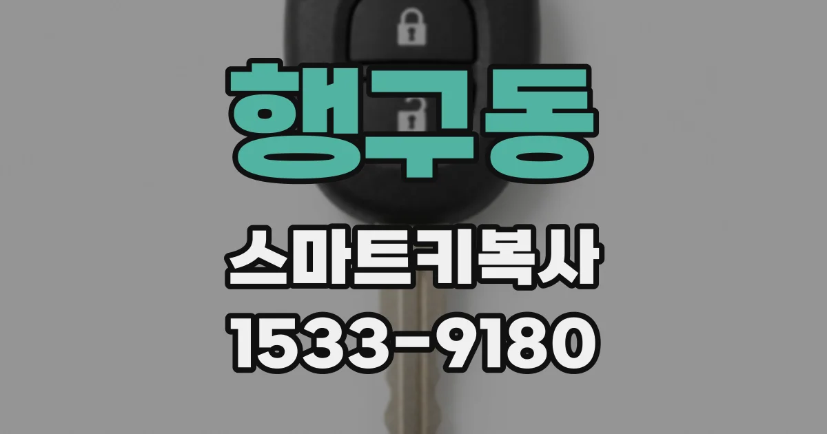 행구동 스마트키복사
