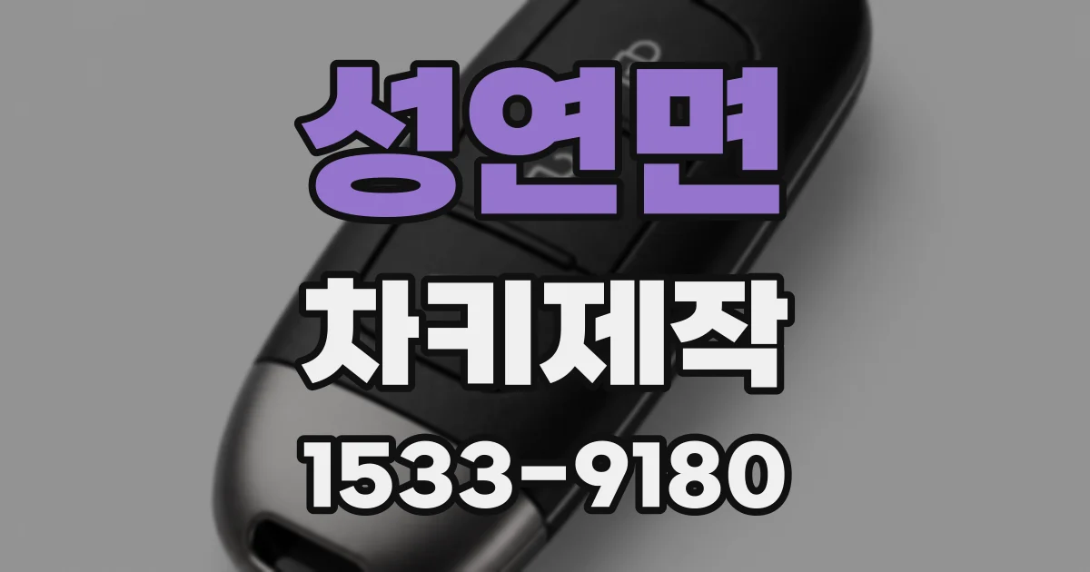 성연면 차키제작