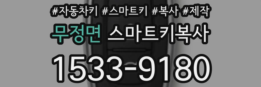 무정면 스마트키복사