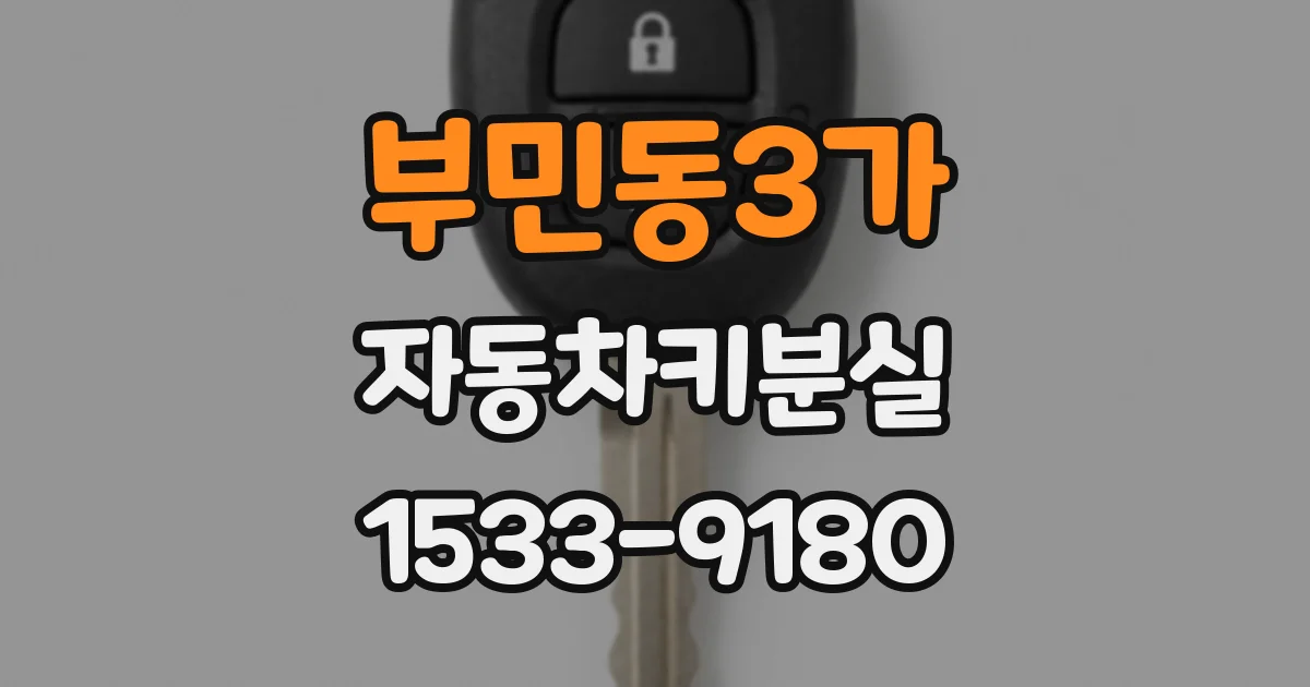 부민동3가 자동차키분실