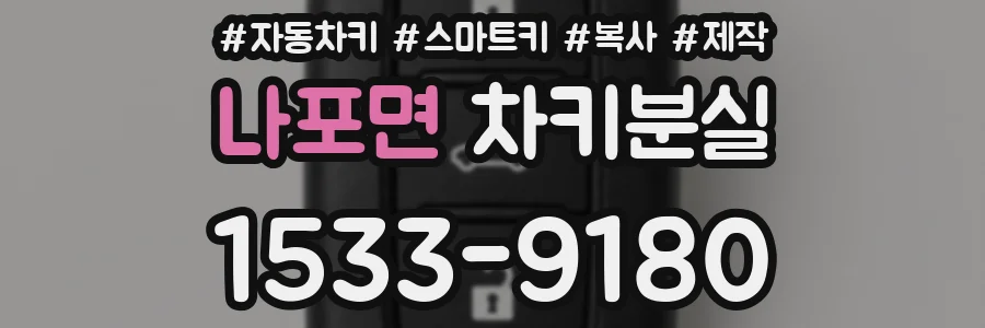나포면 차키분실