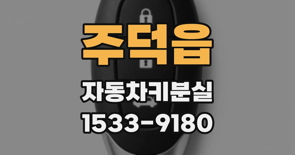 주덕읍 자동차키분실
